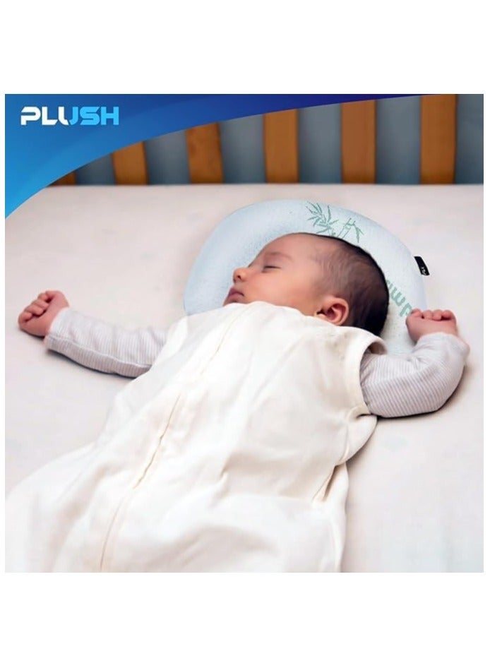 PLUSH Full Body U-Shape Pregnancy Pillow for Maternity Support & Baby Pillow for Head and Neck Support (Perfect Combo for Mom and Baby)