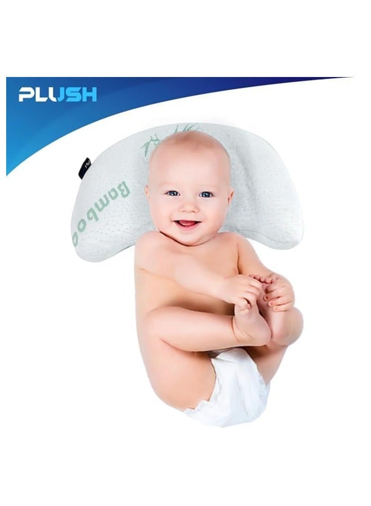 PLUSH Full Body U-Shape Pregnancy Pillow for Maternity Support & Baby Pillow for Head and Neck Support (Perfect Combo for Mom and Baby)