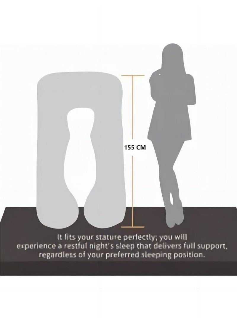 U-Shaped Full Body Pregnancy Cotton Pillow 80x155cm