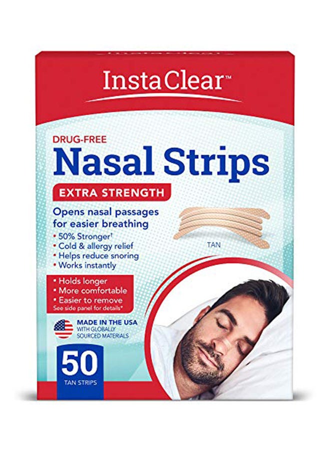 Extra-Strength Nasal Strips, Tan 50 ct