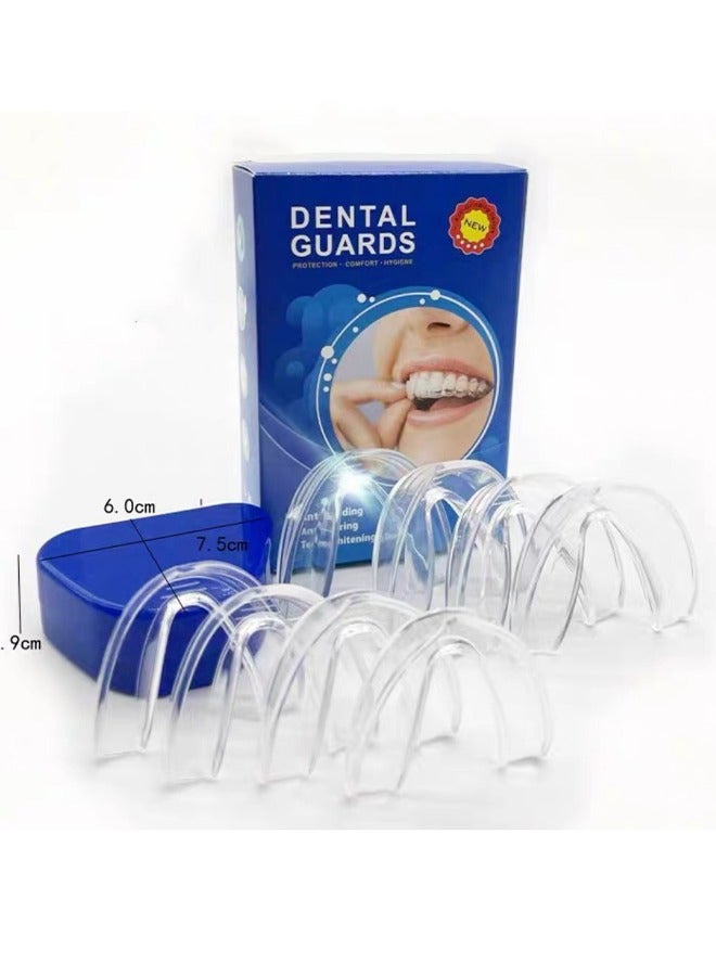 Dental Guards，Anti Grinding ,Anti Snoring And Teeth Whitening Tray,Anti Grinding Teeth Custom Moldable Dental Night Guard Dental Night Guards ,Stops Bruxism,  2 Sizes, Pack of 8 with Travel Hygien