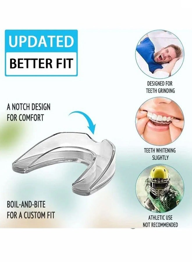 Dental Guards，Anti Grinding ,Anti Snoring And Teeth Whitening Tray,Anti Grinding Teeth Custom Moldable Dental Night Guard Dental Night Guards ,Stops Bruxism,  2 Sizes, Pack of 8 with Travel Hygien