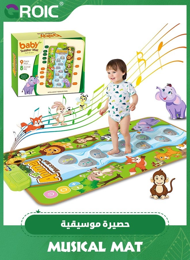 Baby Music Mat Toys, Montessori Toy Toddlers Dance Pad for Kids Sensory Step & Sing Floor Mat Early Educational Toys for Kids,Play Mat for Kids