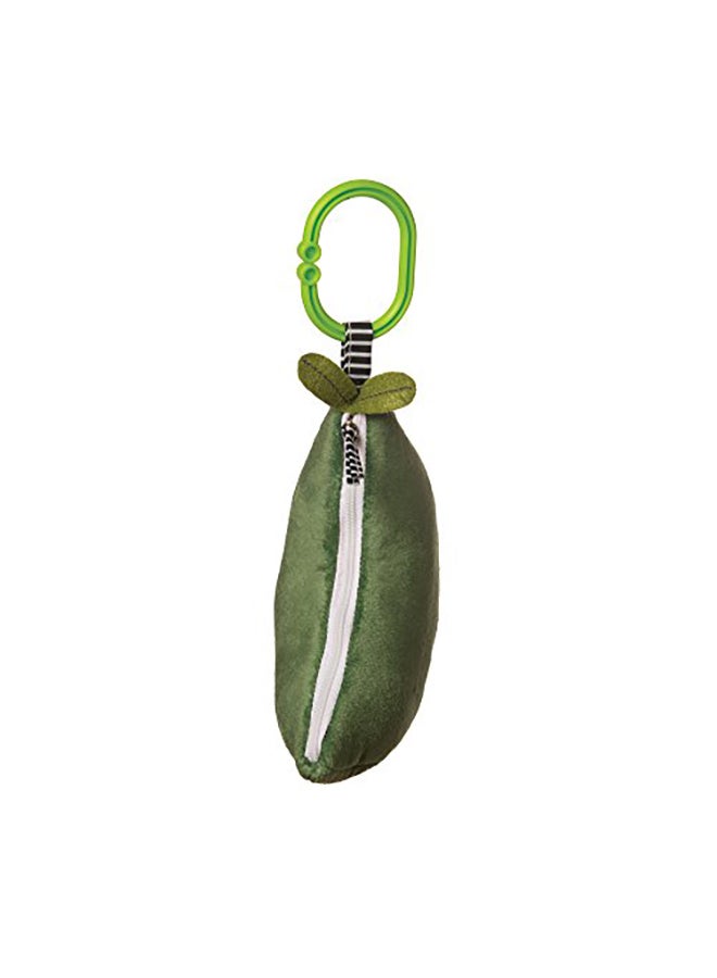 Manhattan Toy Farmer's Market Peas in a Pod Baby Rattle and Squeaker Travel and Crib Toy