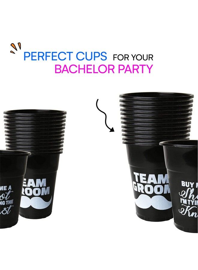 Bachelor Party Supplies Team Groom Cups Bulk Pack Of 25 Plastic Cups