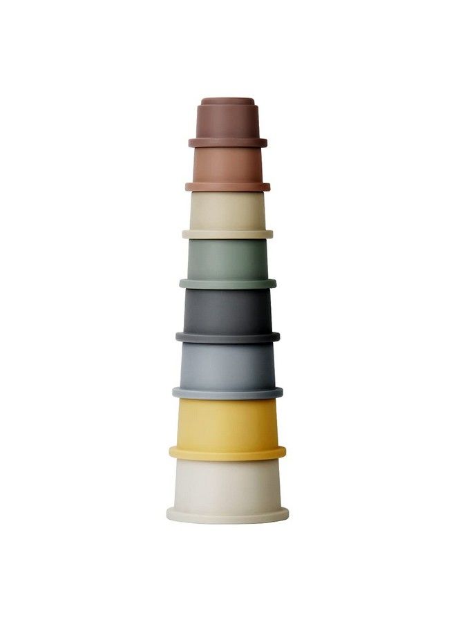 8 Pcs Stacking Cup Toys Nesting Cups Toy Baby Bathing Toy & Building Toy For Early Educational Develop Best Montessori Toy Gift For 6 Month+ Boys & Girls