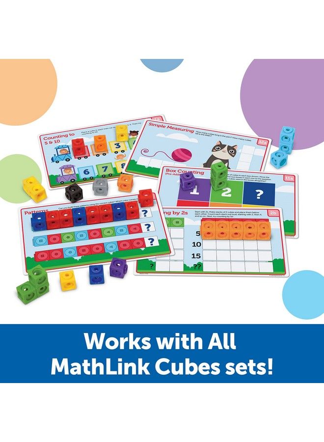 Mathlink Cubes Preschool Math Activity Set 115 Pieces Ages 3+ Preschool Stem Activities Math Activity Set And Games For Kids