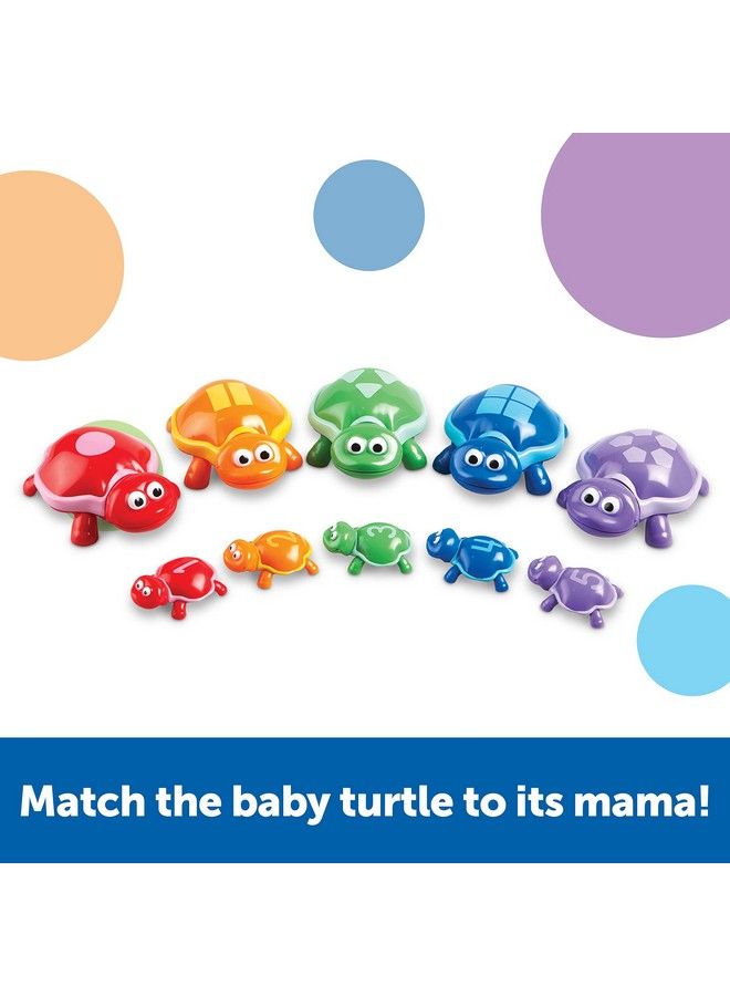 Number Turtles Set 15 Pieces Ages 18+ Months Fine Motor Toys For Toddlers Counting Toys For Toddlers Color & Sorting Toy Turtle Toys For Kids