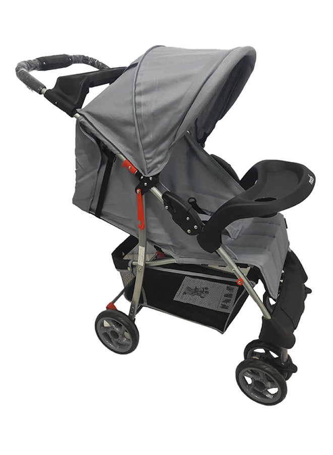 Easy  One Hand Fold Stroller, Multi-Postion Reclining Seat For Infant  - Grey