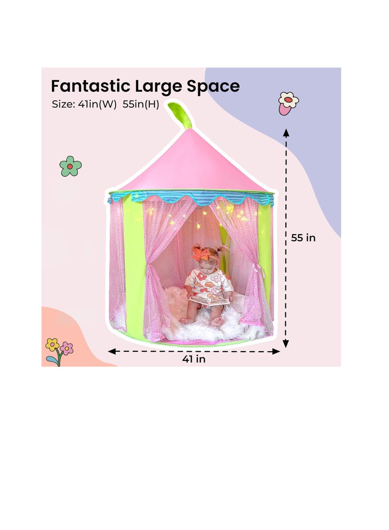 Children Play Tent for Girls Princess Castle Indoor & Outdoor Use