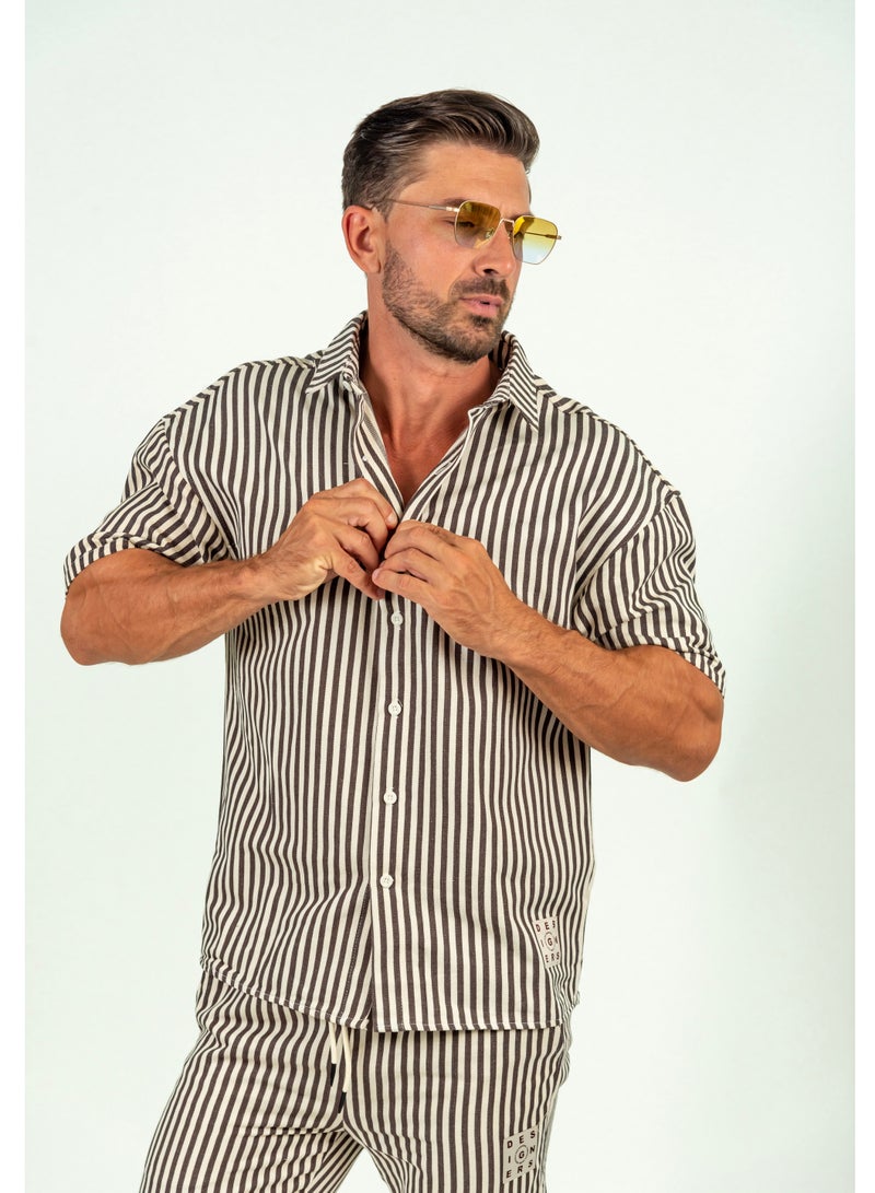 Men's Striped Co-ord SET for Effortless Style