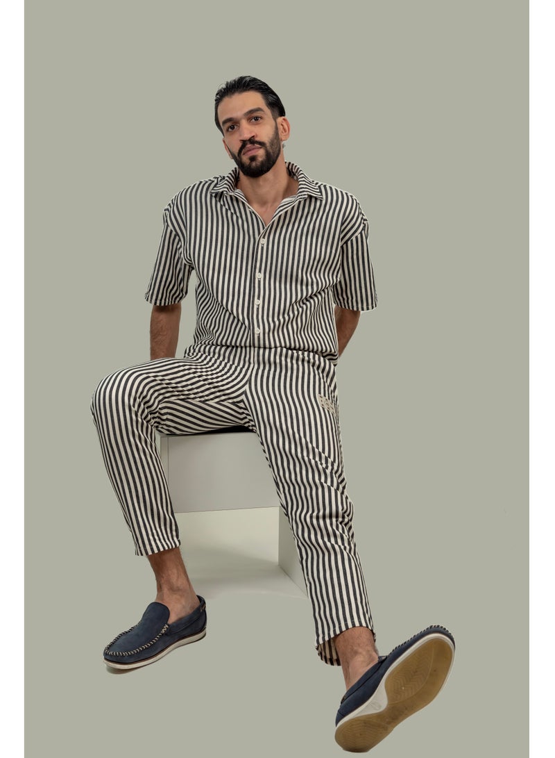 Men's Striped Co-ord SET for Effortless Style