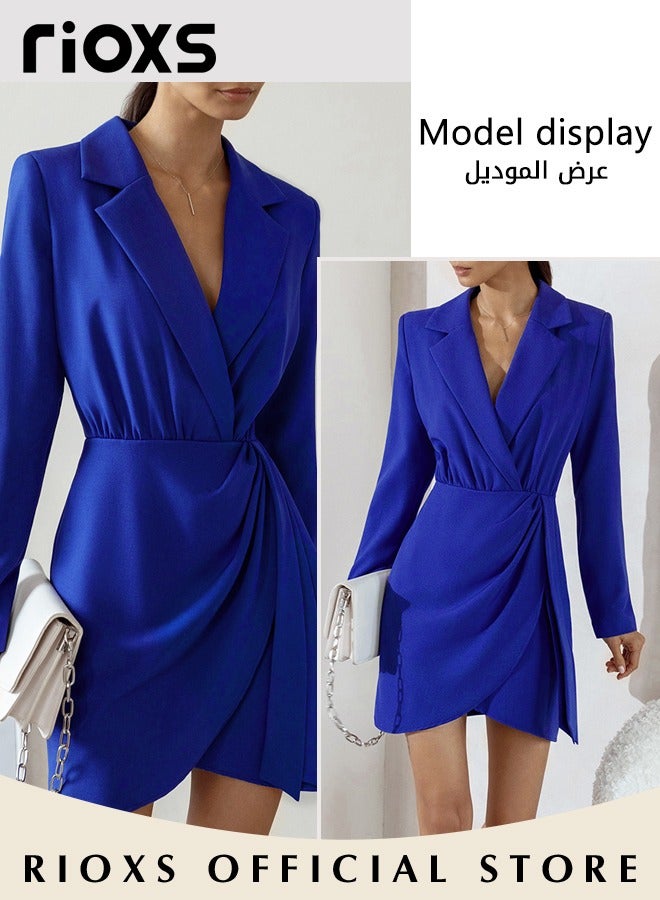 Women's Formal Dress, Slim High Waist Long Sleeve Bodycon Dress, Elegant Chic Work Dress, High-quality Business Dresses for Office, Professional Pencil Skirt, Perfect for Office Wear or Upscale Events