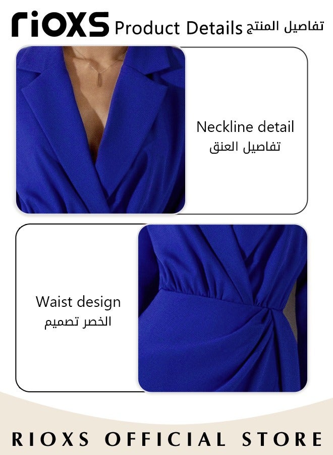 Women's Formal Dress, Slim High Waist Long Sleeve Bodycon Dress, Elegant Chic Work Dress, High-quality Business Dresses for Office, Professional Pencil Skirt, Perfect for Office Wear or Upscale Events