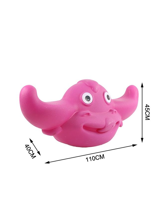 Animal Shape Two-seater Indoor Safety Plastic Seesaw