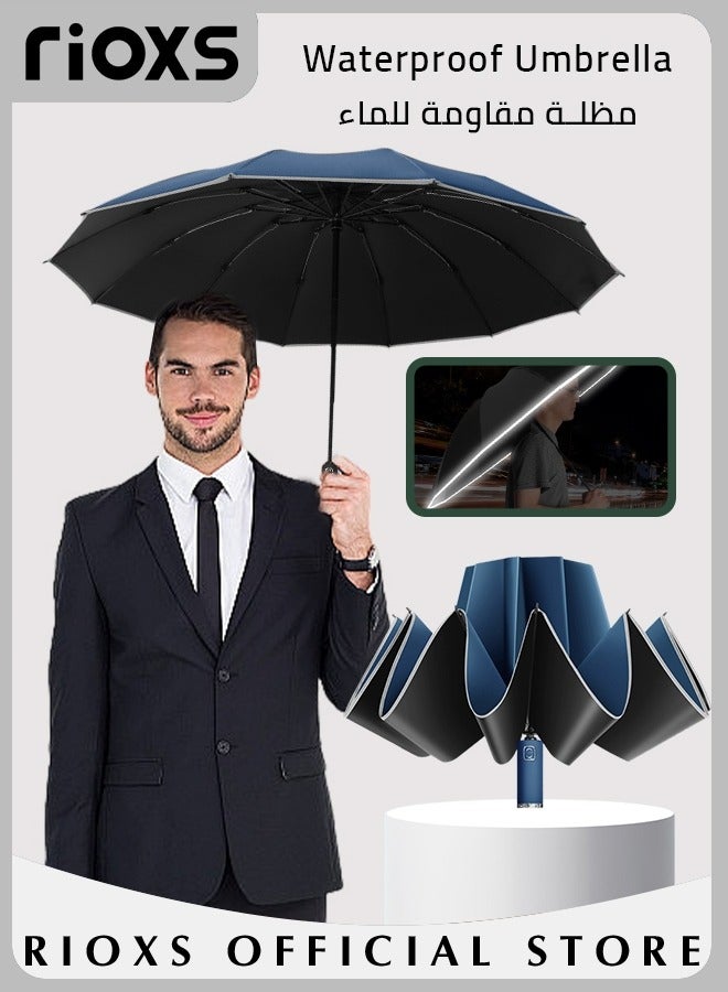 Compact Travel Umbrella with Automatic Open/Close Handle and UV Protection, Automatic Umbrella with Strong Windproof Waterproof Ability and Durability, High Cost-effective Portable Umbrella, Convenient to Carry