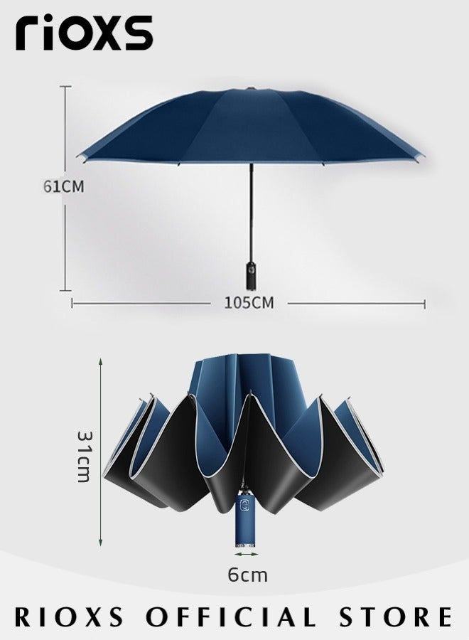 Compact Travel Umbrella with Automatic Open/Close Handle and UV Protection, Automatic Umbrella with Strong Windproof Waterproof Ability and Durability, High Cost-effective Portable Umbrella, Convenient to Carry