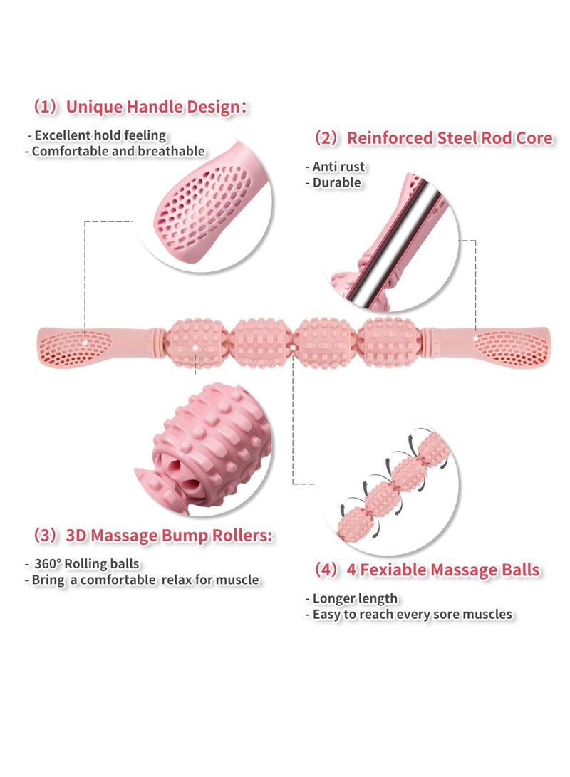 Fascia Muscle Roller - Cellulite Massager - Fascia Roller for Cellulite and Sore Muscles - Neck, Leg, Back, Body Roller Deep Tissue Massage Stick Tools