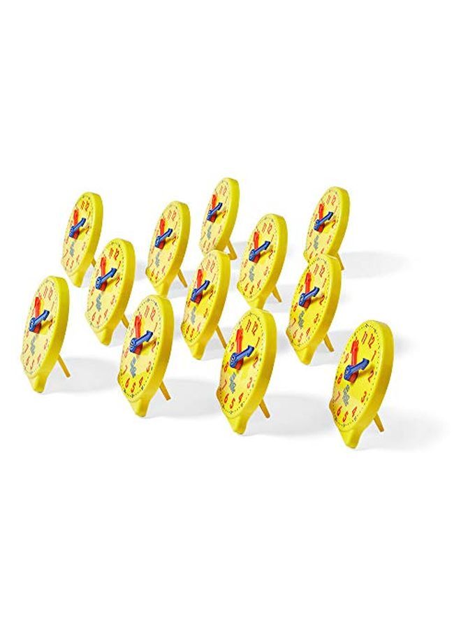 Mini Geared Clock Learning Clock Kids Clock Learning Teaching Clock Telling Time Teaching Clock Lean To Tell Time Clock For Kids Learning To Tell Time Clocks For Classroom (Set Of 12)