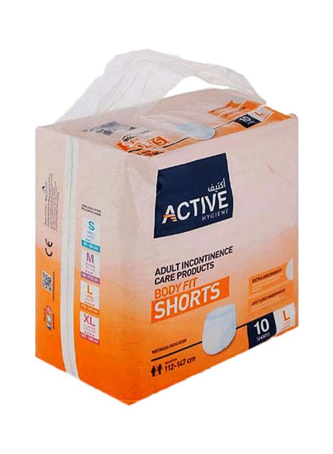 Adult Diaper Pants Large 10 Pieces, Waist Size 112-147 cm