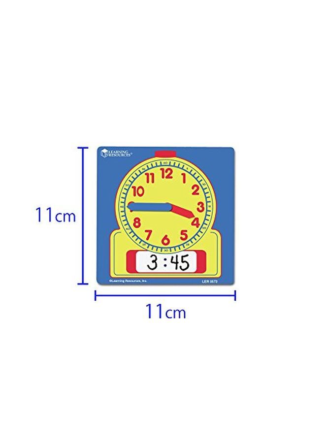 Write & Wipe Demonstration Clock 1 Piece Ages 6+ Paper Clocks For Teaching First Grade Learning Games Teaching Time Essentials Homeschool Supplies Classroom Supplies