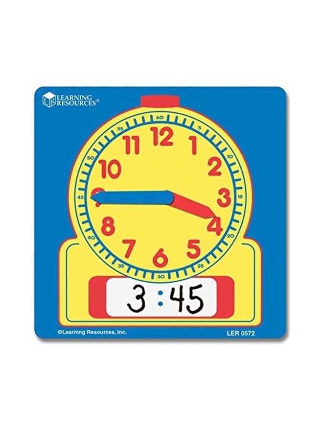 Write & Wipe Demonstration Clock 1 Piece Ages 6+ Paper Clocks For Teaching First Grade Learning Games Teaching Time Essentials Homeschool Supplies Classroom Supplies