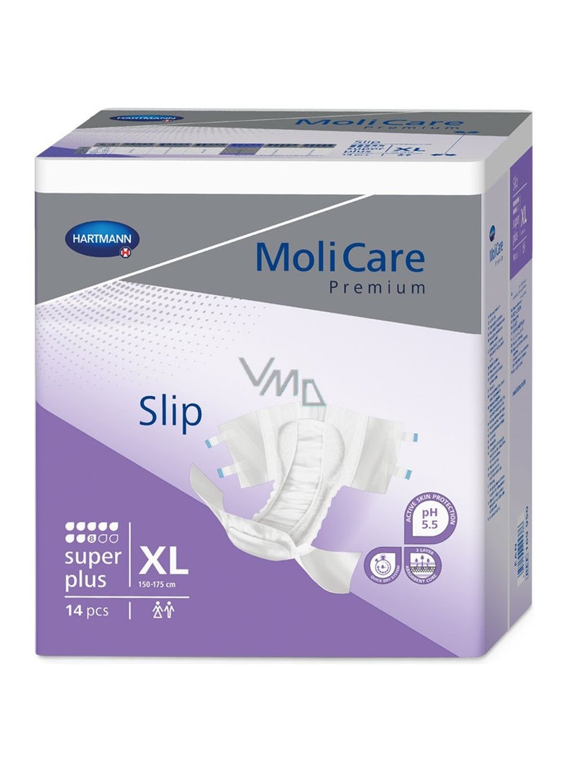 Molicare Premium Elastic 8D Brief Incondinance Size Large-14 Count
