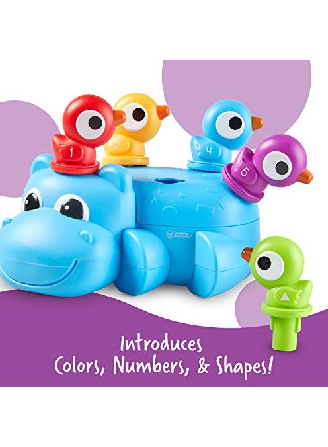 Huey The Fine Motor Hippo Fine Motor Toy For Toddlers Develops Counting And Color Recognition Educational Toys For Toddlers 7 Pieces Ages 18 Mos+