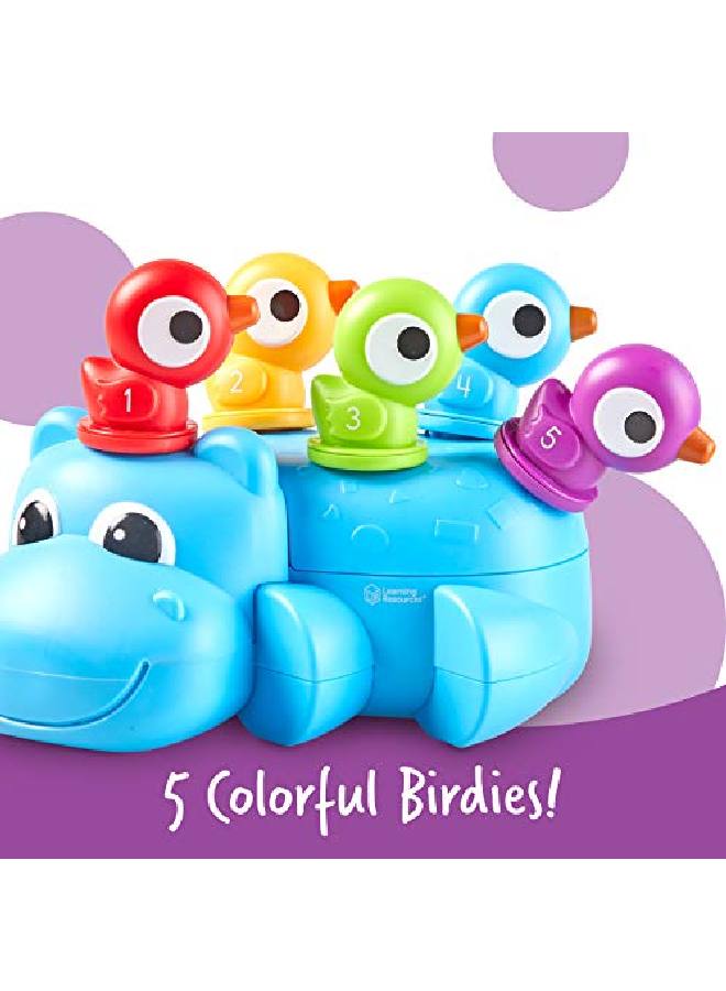 Huey The Fine Motor Hippo Fine Motor Toy For Toddlers Develops Counting And Color Recognition Educational Toys For Toddlers 7 Pieces Ages 18 Mos+