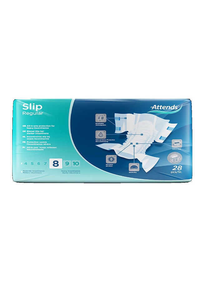 Slip Regular 8 Medium, 28pcs