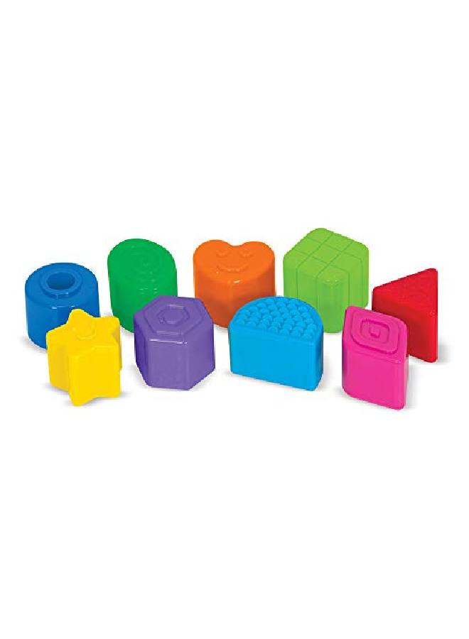 K'S Kids Takealong S Sorter Baby Toy With 2Sided Activity Bag And 9 Textured S Blocks