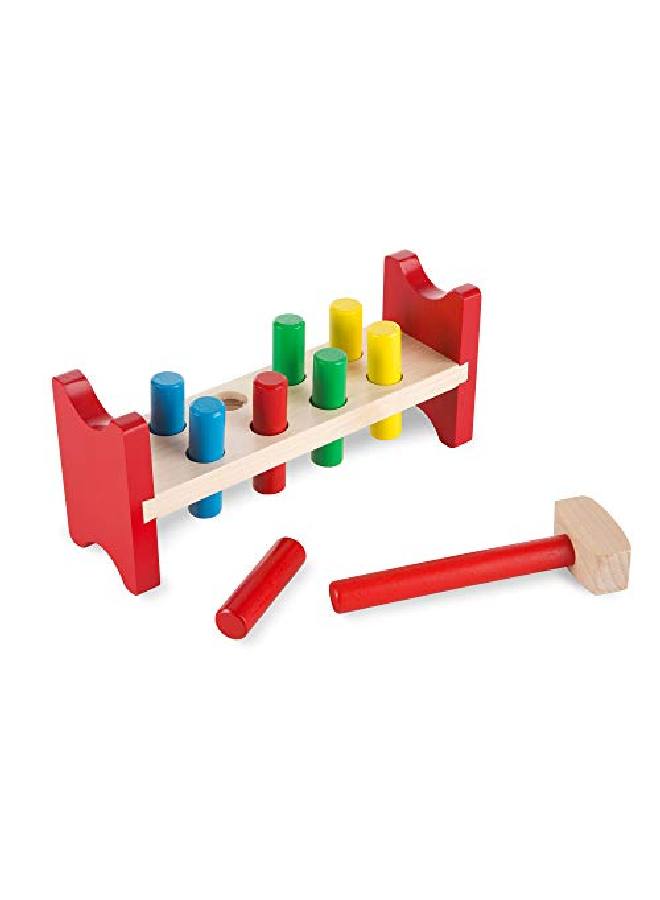 Deluxe Wooden Poundapeg Toy With Hammer