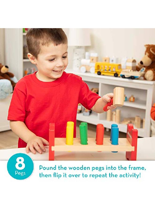 Deluxe Wooden Poundapeg Toy With Hammer