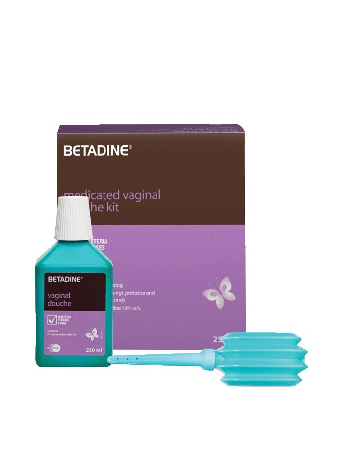 Betadine Medicated vaginal douche kit 250ml