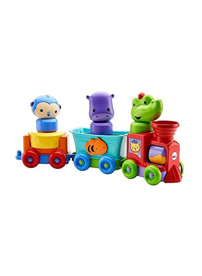 Silly Safari Rattle & Roll Animal Train Multicolor