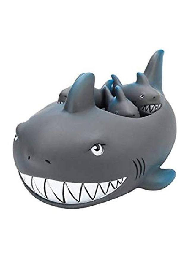 Rubber Shark Family Bathtub Pals Floating Bath Tub Toy