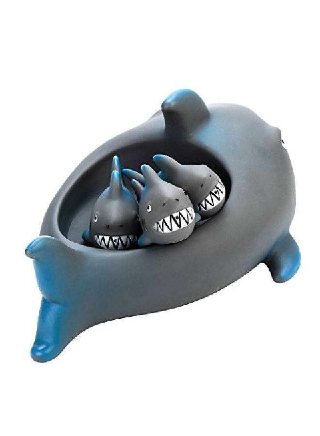 Rubber Shark Family Bathtub Pals Floating Bath Tub Toy