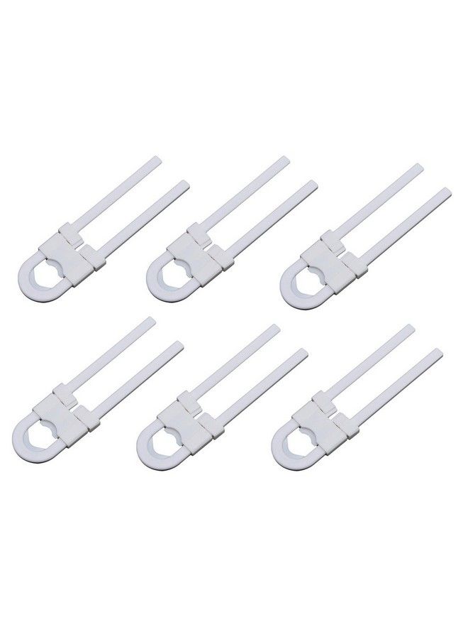 Sliding Child Safety Cabinet Locks U Shaped Baby Proof Cupboard Kitchen Lock Childproof Cabinet Latch Kid Safety For Knobs And Handles Home Furniture Door (Pack Of 6)