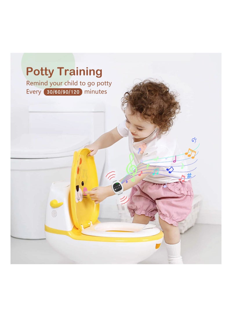 2-in-1 Wireless Bedwetting Alarm & Potty Watch for Kid Elder Adult, Potty Training Watch Rechargeable Bed Wetting Alarm Customizable Potty Watch Nighttime Potty Training Potty Reminder Watch