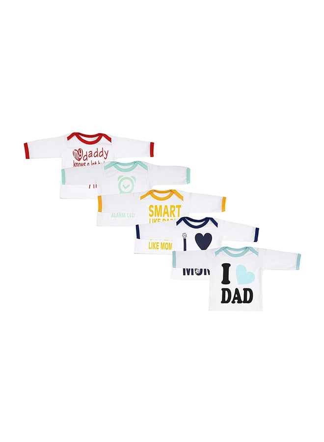 Pack Of 5 Mom And Dad Theme T-Shirt