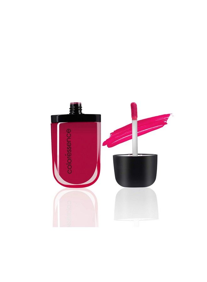 Intense Liquid Lip Color Longlasting Waterproof Soft Matte Smudgeproof Lipstick Berry Pink 8Ml