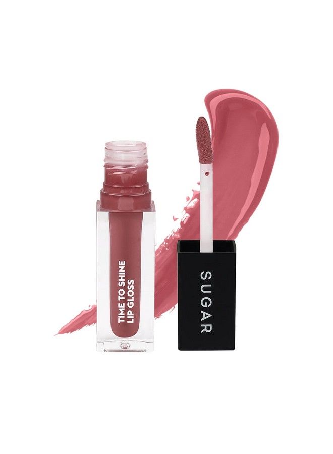 Time To Shine Lip Gloss 02 Velma Pinkley (Pink Nude) 4.5 Gms High Shine Lip Gloss With Jojoba Oil