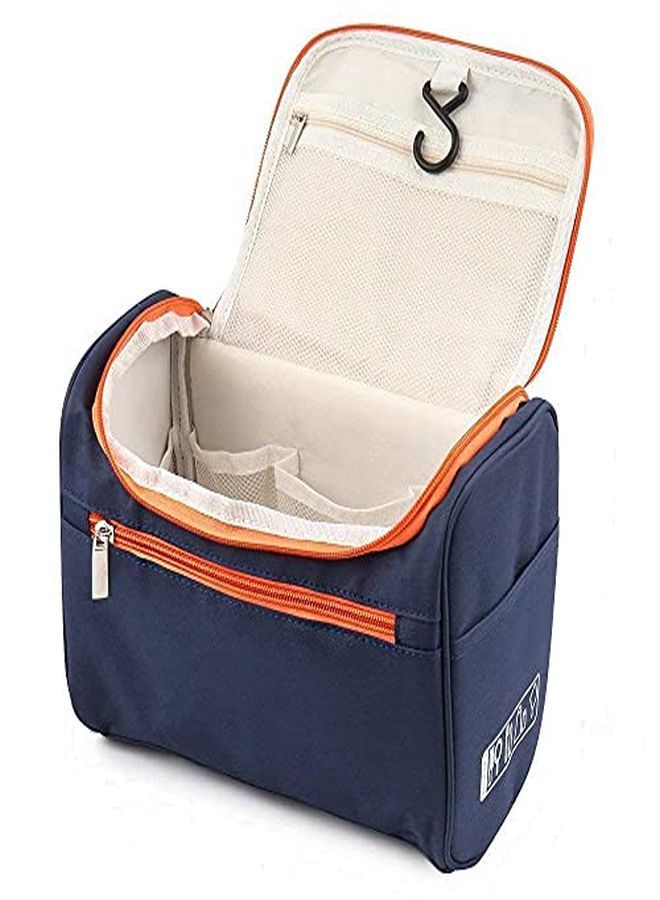 Multifunctional Travel Bag Extra Large Makeup Organiser Cosmetic Case Household Grooming Kit Storage Travel Kit Pack With Hook,Travel Bag For Women Travel, Makeup Bag (Navy Blue)