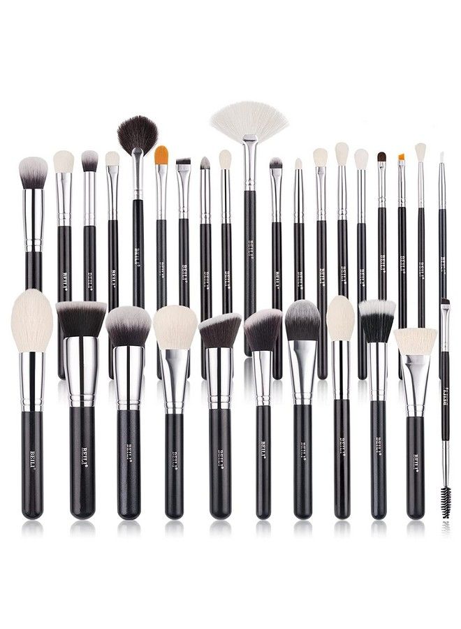 Makeup Brushes 30Pcs New Variant Professional Makeup Brush Set Natural Goat Hair Premium Synthetic Kabuki Foundation Blending Brush Face Powder Blush Concealers