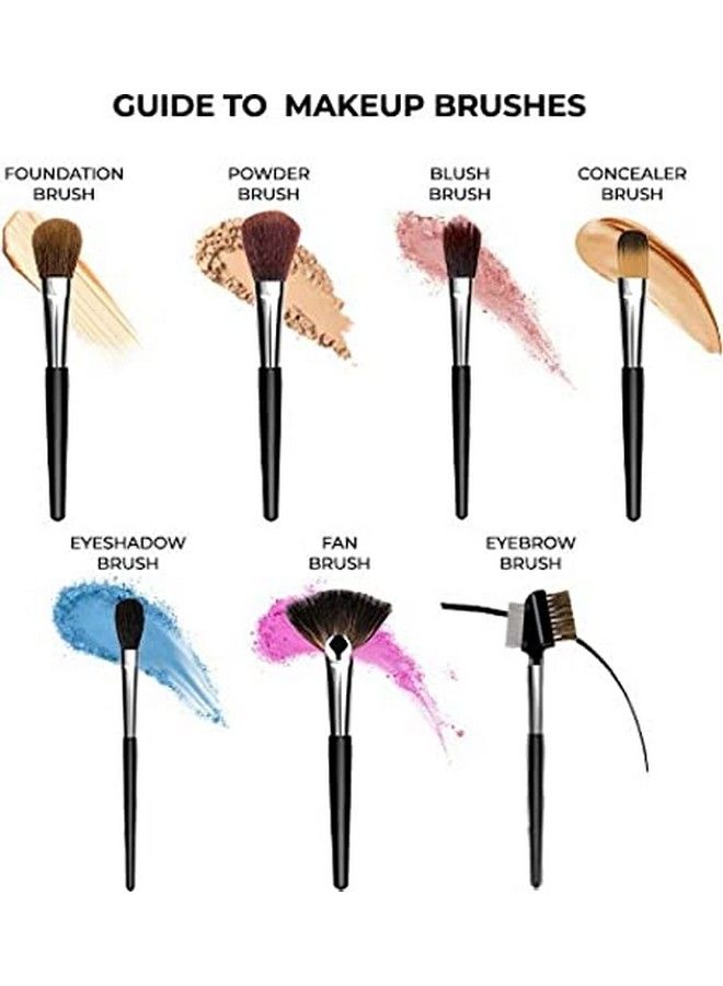 Makeup Brushes With Pouch Case 32 Pieces (Pack Of 32)
