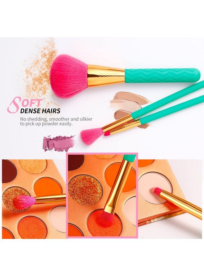 Makeup Brushes Docolor 14 Pcs Makeup Brush Set Premium Synthetic Kabuki Foundation Blending Face Powder Blush Concealers Eyeshadow Make Up Brush Set Full Coverage Foundation Summer Gift