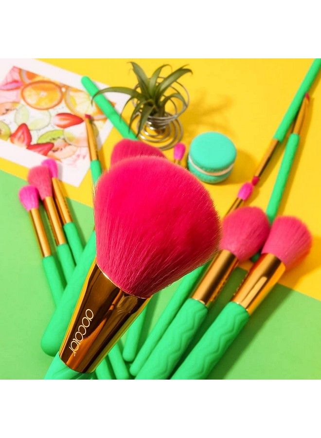Makeup Brushes Docolor 14 Pcs Makeup Brush Set Premium Synthetic Kabuki Foundation Blending Face Powder Blush Concealers Eyeshadow Make Up Brush Set Full Coverage Foundation Summer Gift