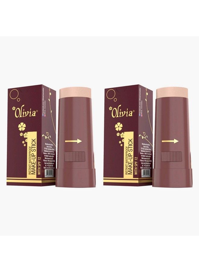 Instant Waterproof Makeup Shimmering Stick Concealer (Touch & Glow 15G Shade No.5 Spf 12) Pack Of 2 Shimmery Finish