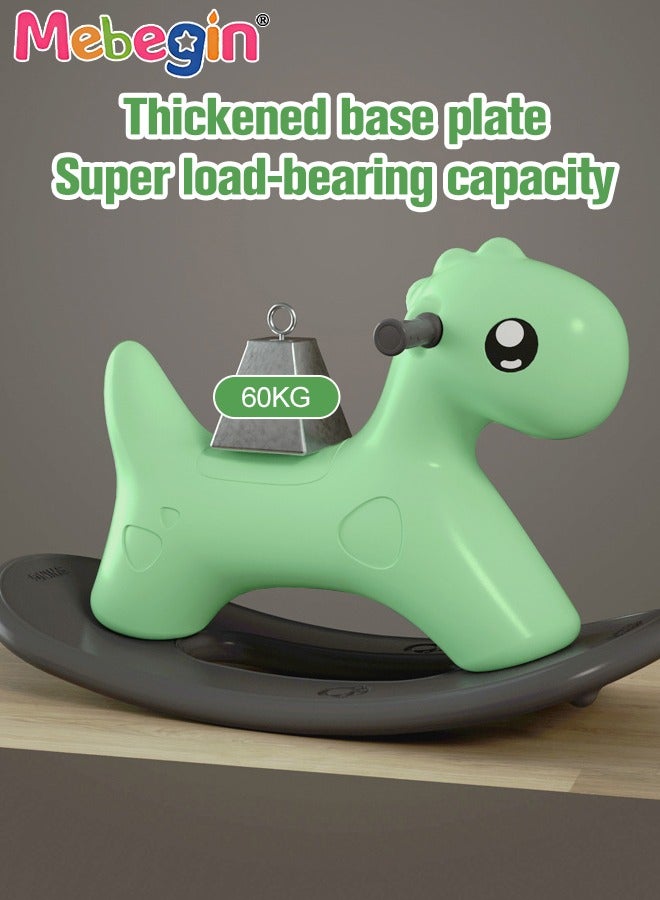 2 in 1 Interactive Rocking Horse, Fun Anti-slip Baby Rocker with Detachable Balance Board, Removable Ride-on Rocking Animal, Wobble Board Balance Game, Creative Early Education Toy, Easy to Swing and Assemble