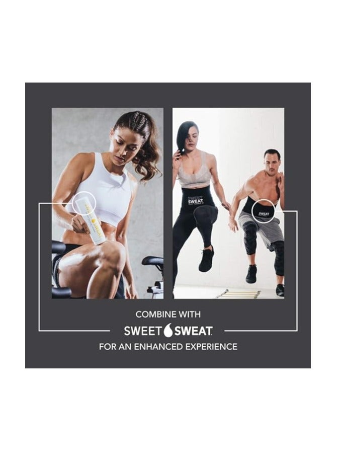 Sweet Sweat Waist Trimmer 'Xtra Coverage' Belt Black/White XL